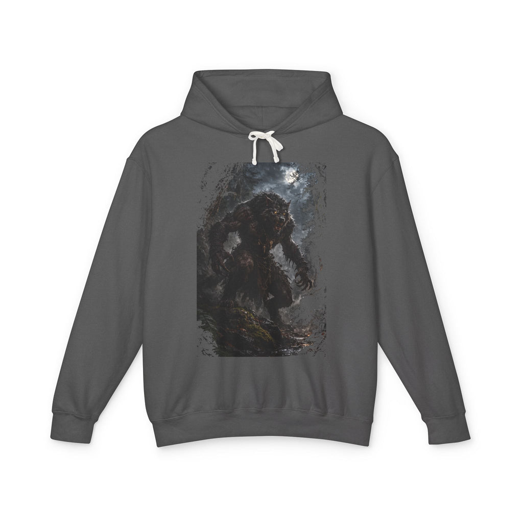 Dark Forest Wolf Hoodie — Moody Nature Graphic Hoodie