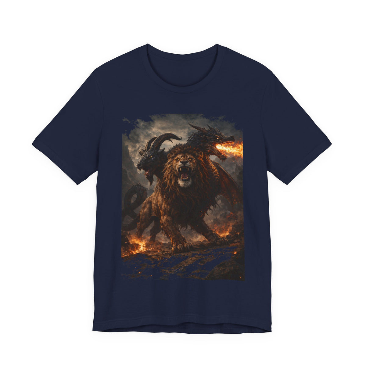 Chimera is one of the most fascinating creatures-Hellfire Beast Graphic T-Shirt
