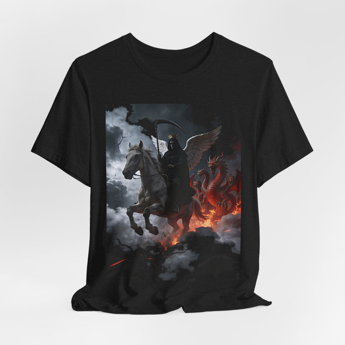 The Pale horse from Revelation 6:7-8-End of Times- Graphic T-Shirt