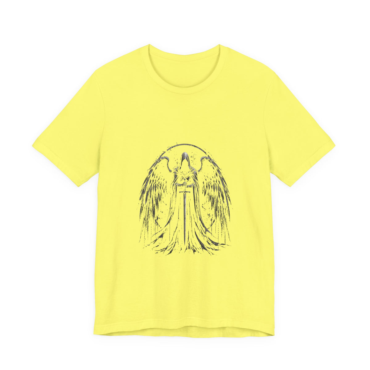 Guaediand Angel Wings Tee — Gothic Guardian Angel Short Sleeve Shirt