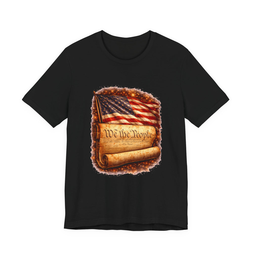 Patriotic 'We the People' T-Shirt — American Flag & Constitution Tee