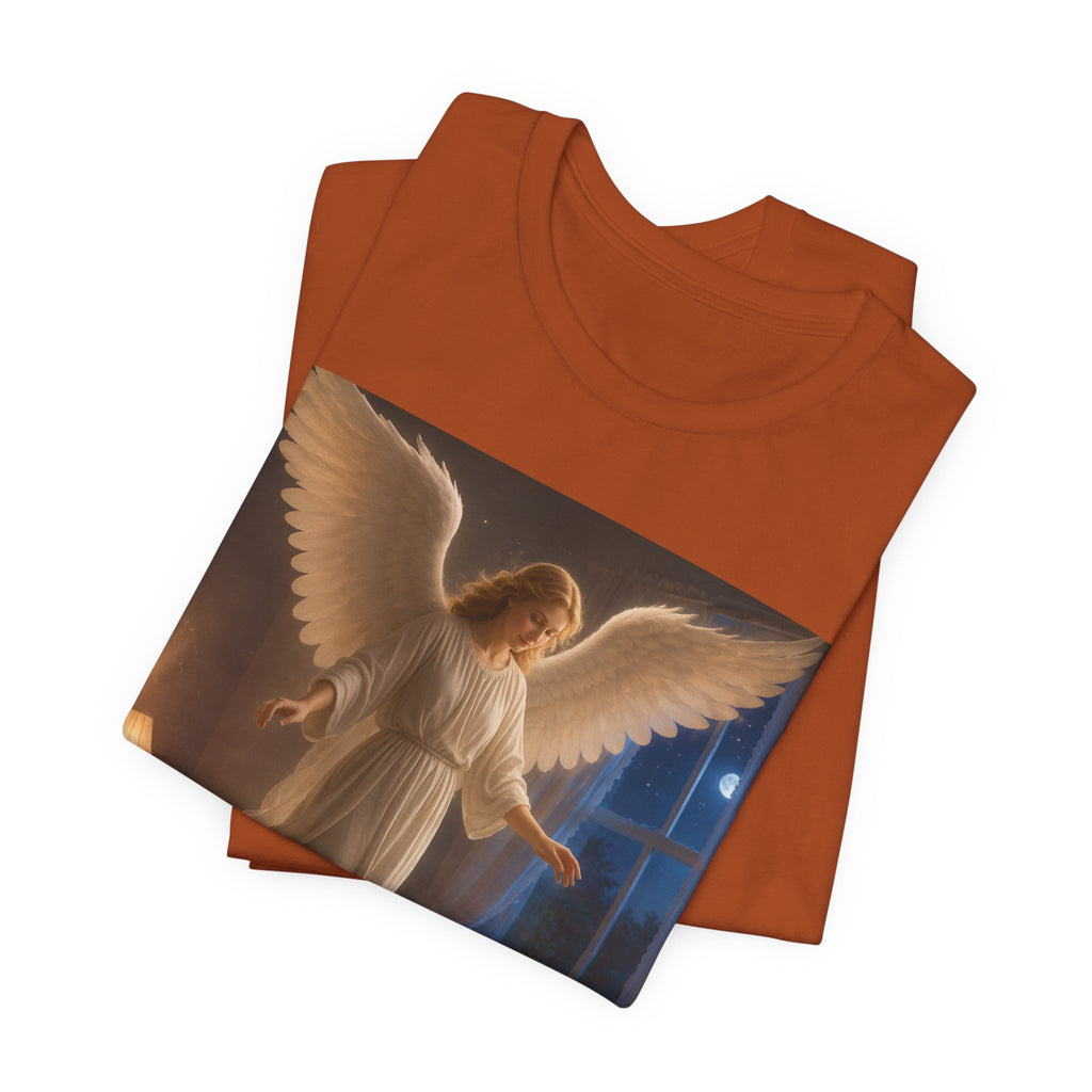 Guardian Angel T‑Shirt — Peaceful Night Prayer Tee for Kids & Parents
