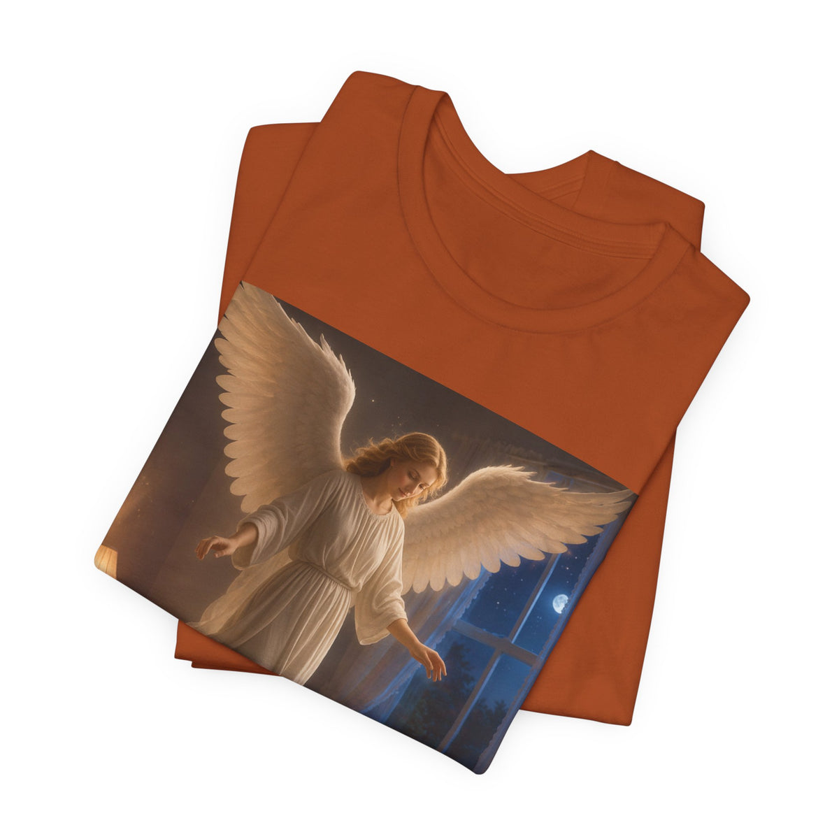 Guardian Angel T‑Shirt — Peaceful Night Prayer Tee for Kids & Parents