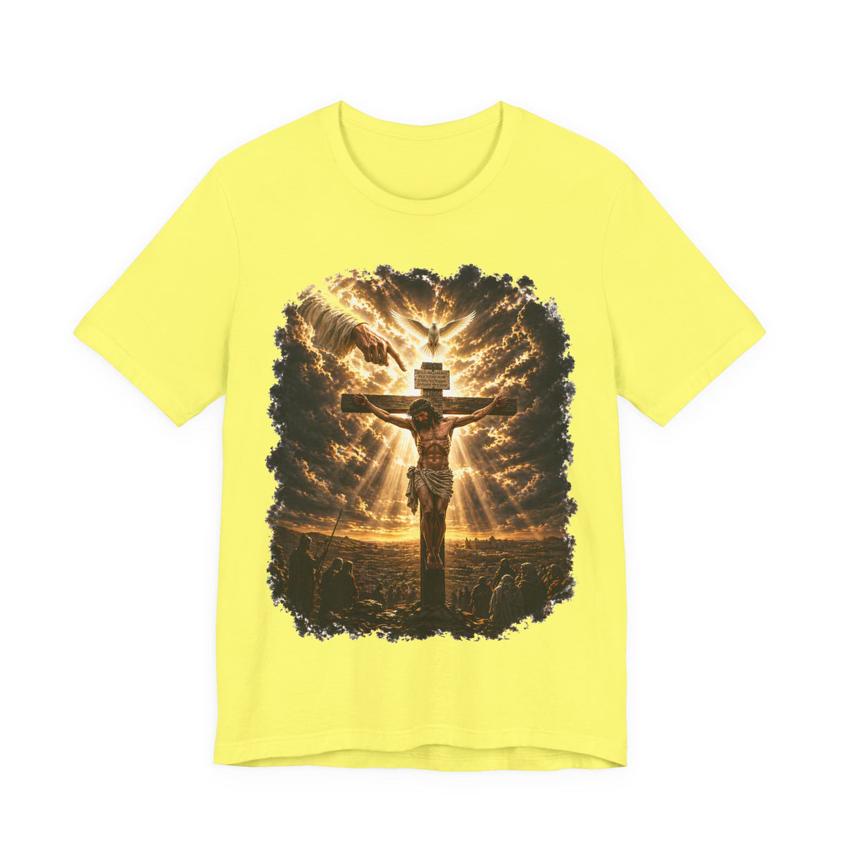 Crucifixion Sunrise T-Shirt — Jesus on the Cross Spiritual Faith Tee
