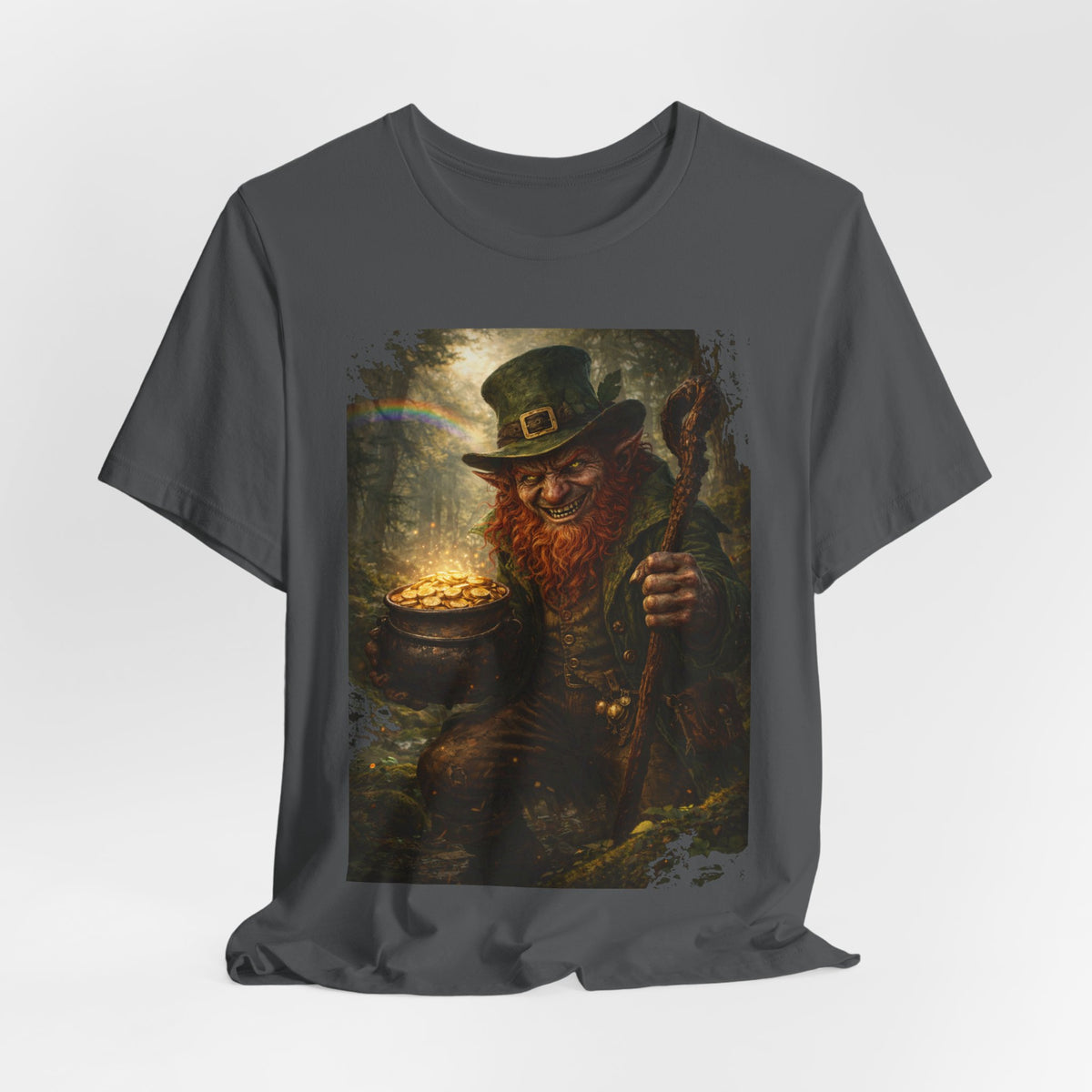 Leprechaun Gold Pot T‑Shirt — Vintage St. Patrick’s Day Lucky Charm Tee