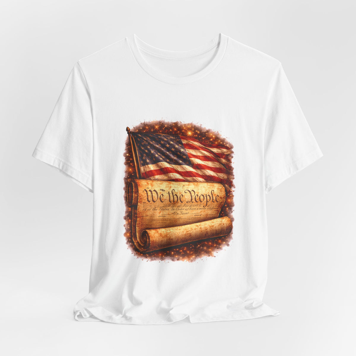 Patriotic 'We the People' T-Shirt — American Flag & Constitution Tee