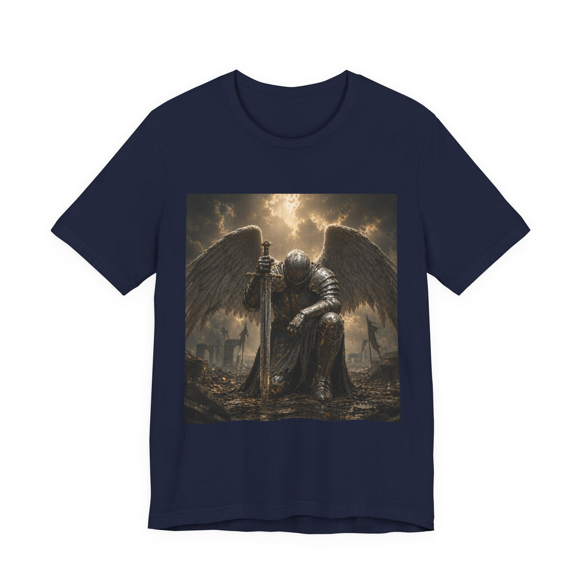 Angel Knight T-Shirt — Gothic Dark  Armor Tee