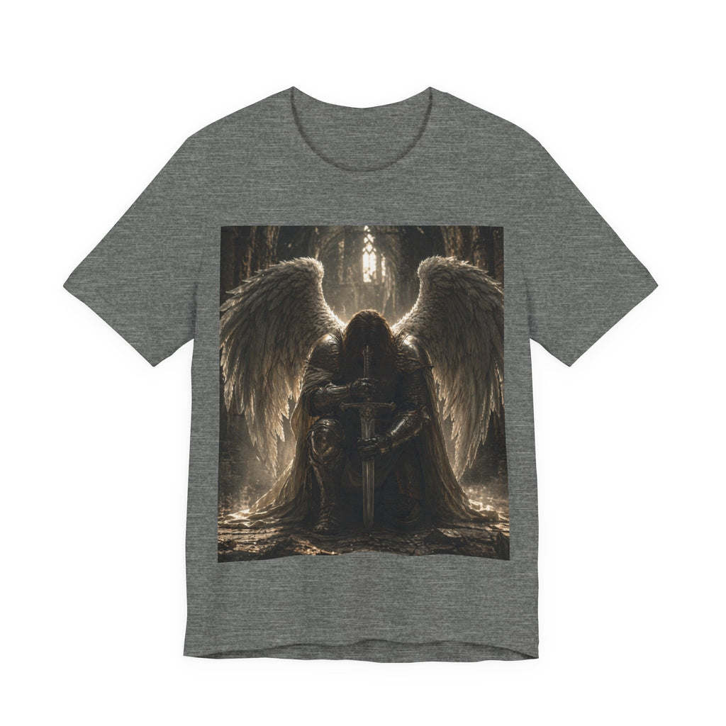 Dark Angel Graphic Tee — Gothic Winged Angel Art T-Shirt