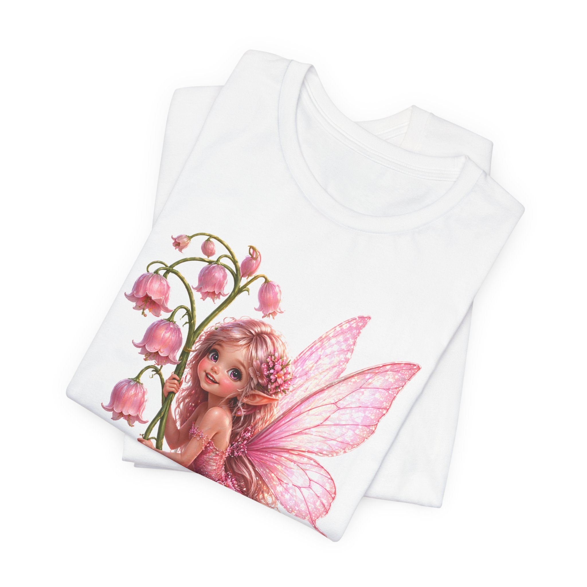 Pink Lily Fairy T-Shirt — Cute Floral Fairytee for Kids & Adults