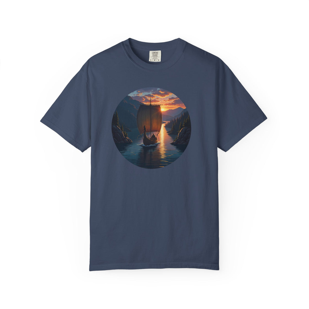Viking Ship Garment-Dyed T-shirt