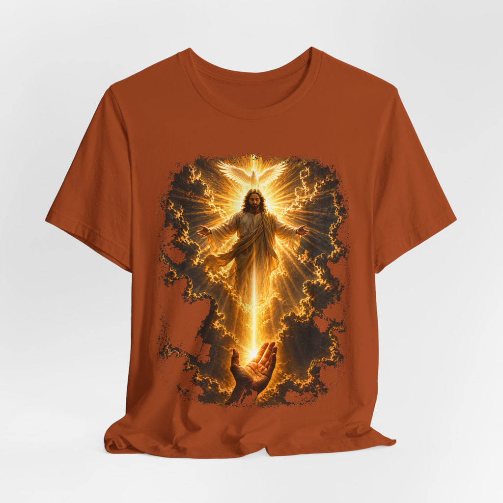 Jesus Ascension Tee — Radiant Resurrection Christian T‑Shirt