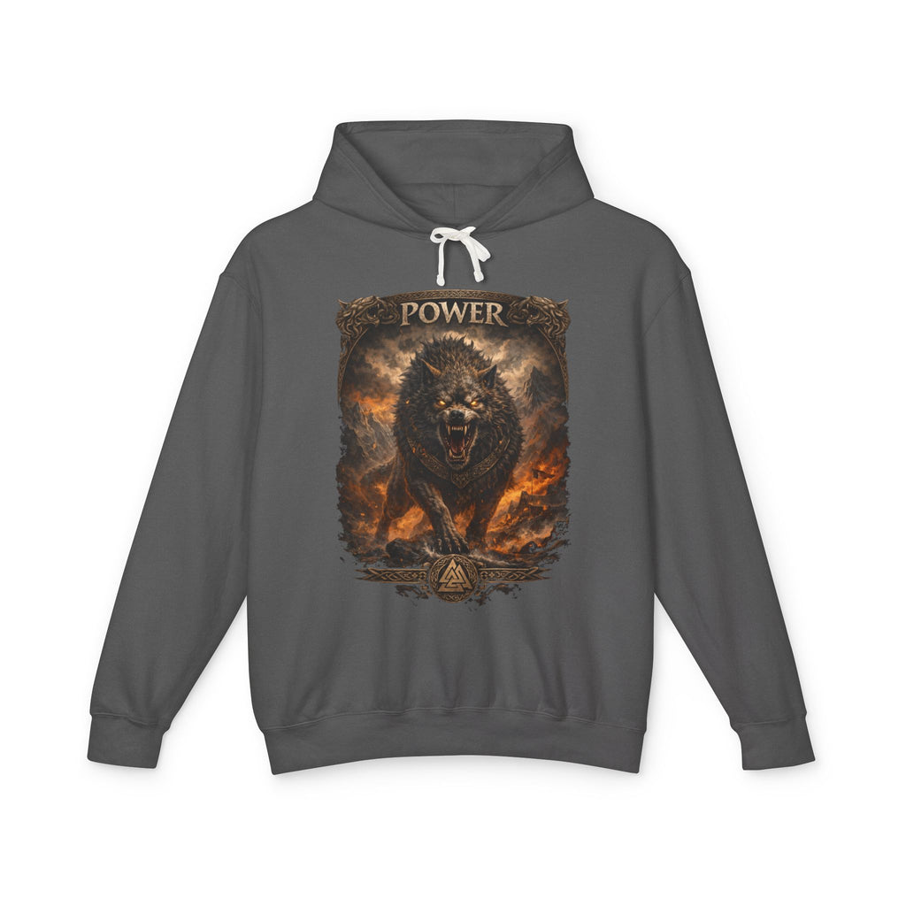 Power Wolf Hoodie — Fierce Wolf Graphic Lightweight Pullover