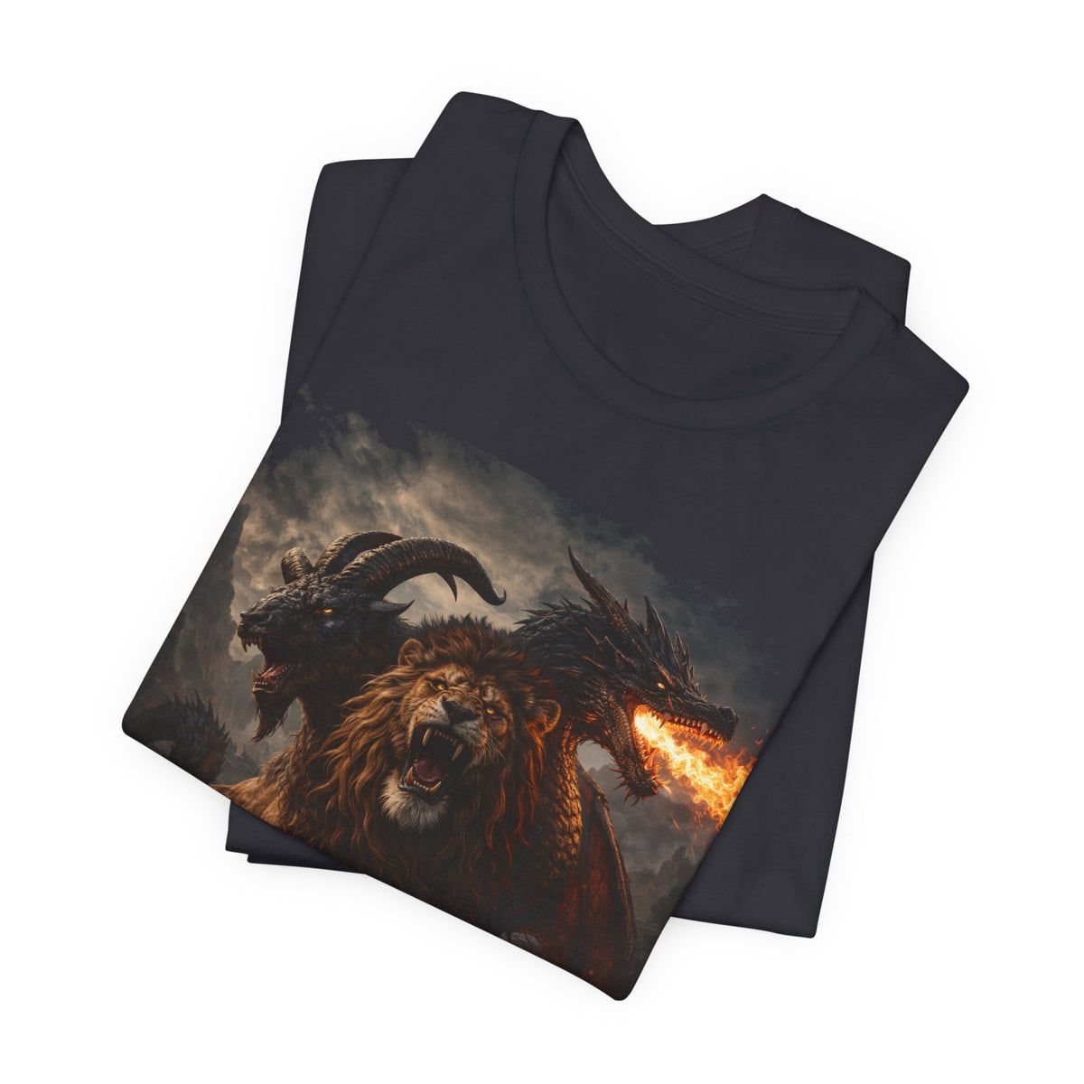 Chimera is one of the most fascinating creatures-Hellfire Beast Graphic T-Shirt