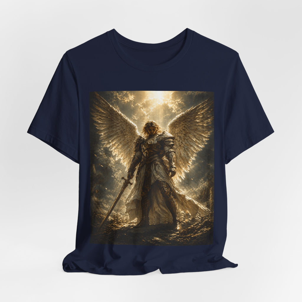 Angel Warrior Graphic Tee — Celestial Armor Archangel T-Shirt