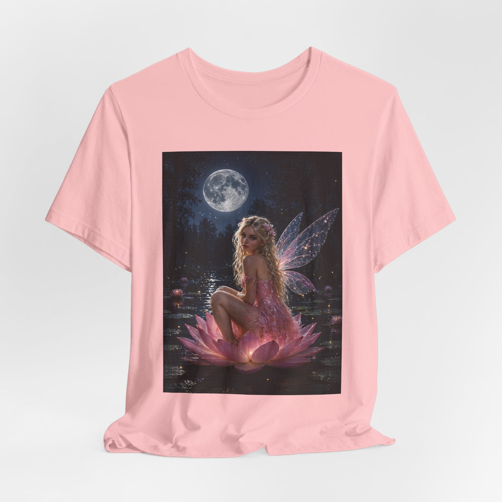 Moonlit Fairy T‑Shirt — Ethereal Lotus Fairy Graphic Tee