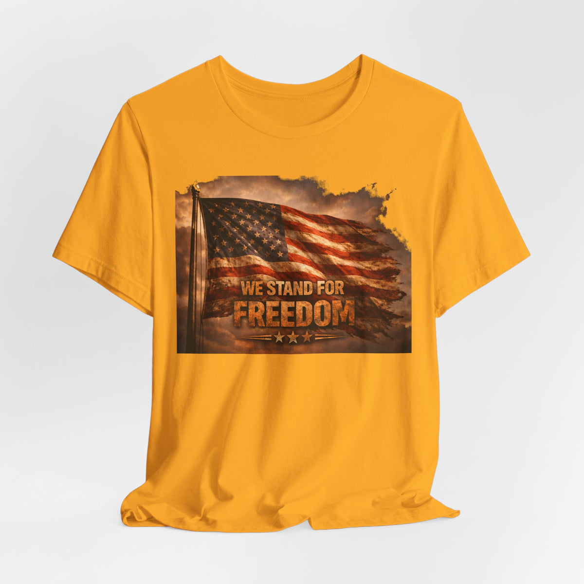 Freedom Flag Tee — "We Stand for Freedom" Patriotic T‑Shirt