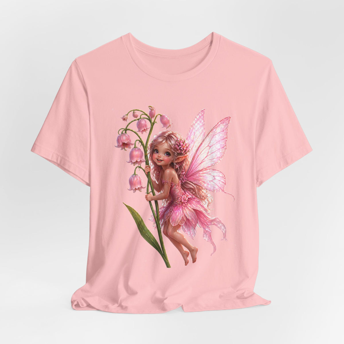 Pink Lily Fairy T-Shirt — Cute Floral Fairytee for Kids & Adults