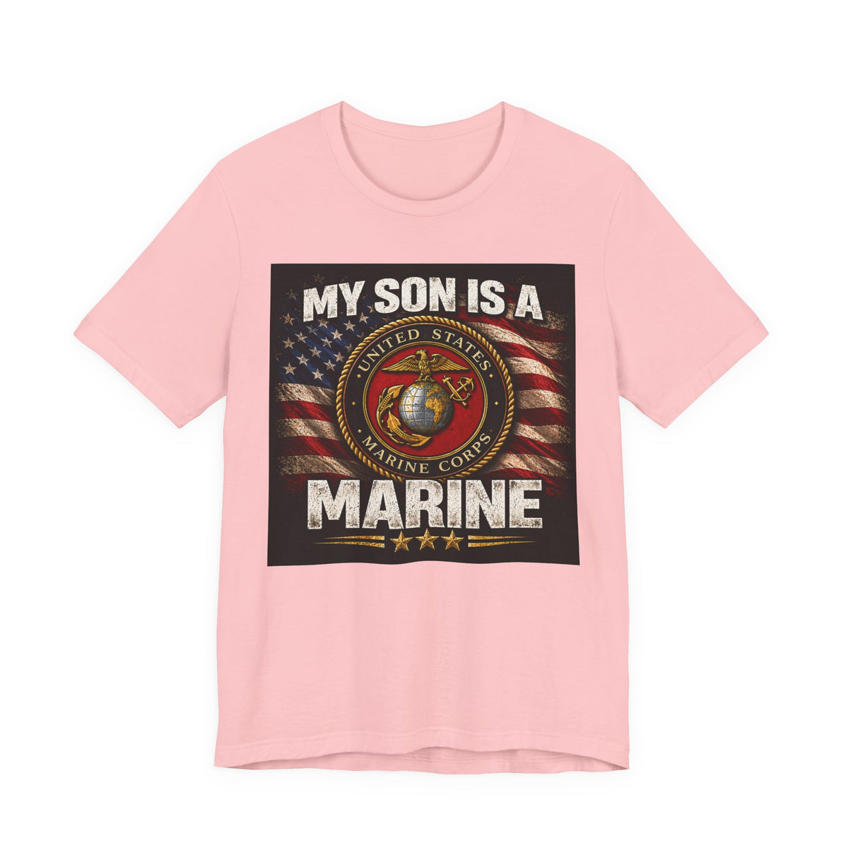 Marine Parent T-Shirt – “My Son Is A Marine” Patriotic USMC Tee