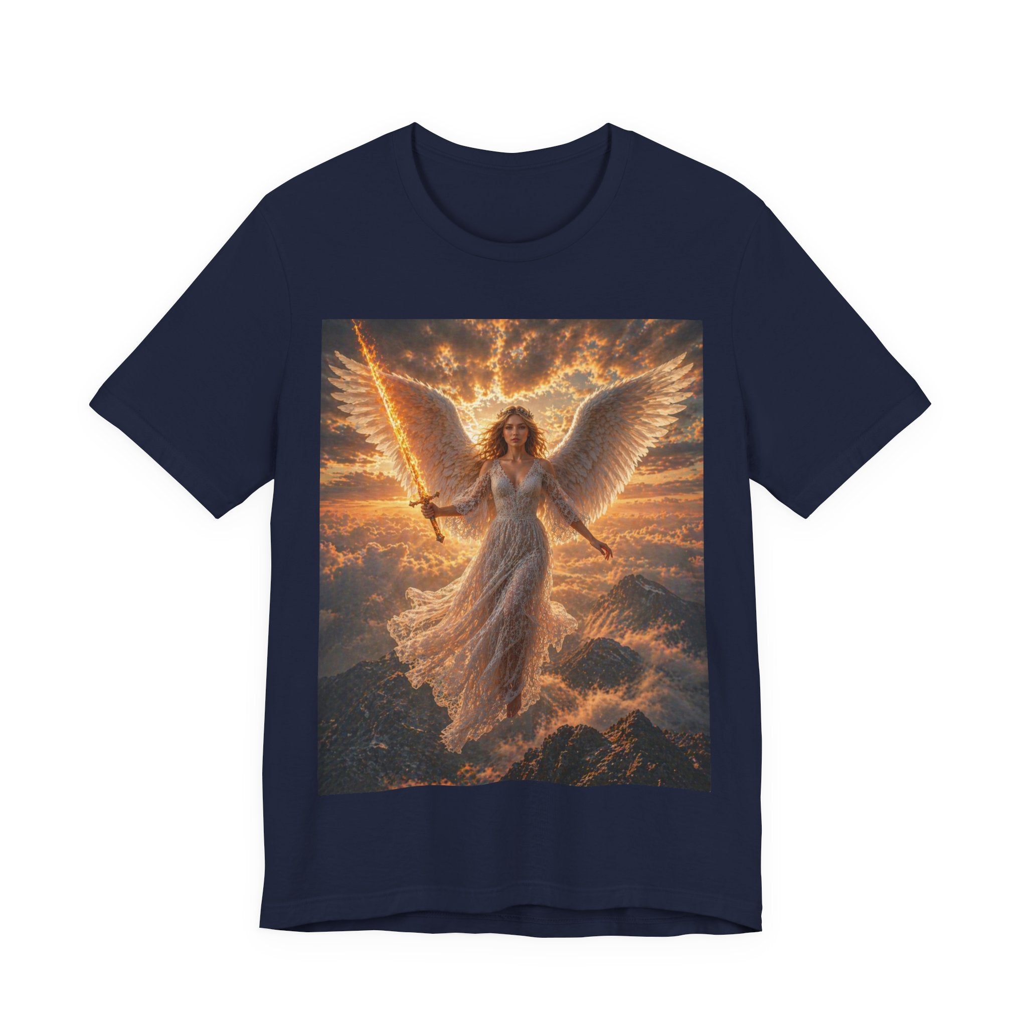 Angel Warrior Tee — Radiant Guardian Wings Graphic T-Shirt