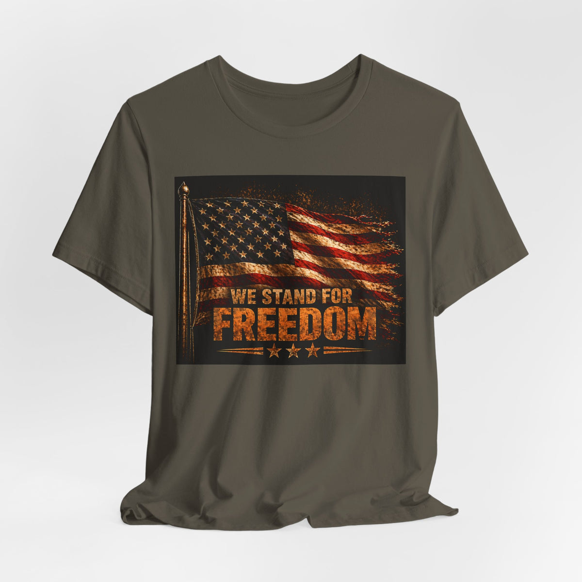 We Stand For Freedom T-Shirt — Vintage American Flag Patriotic Tee