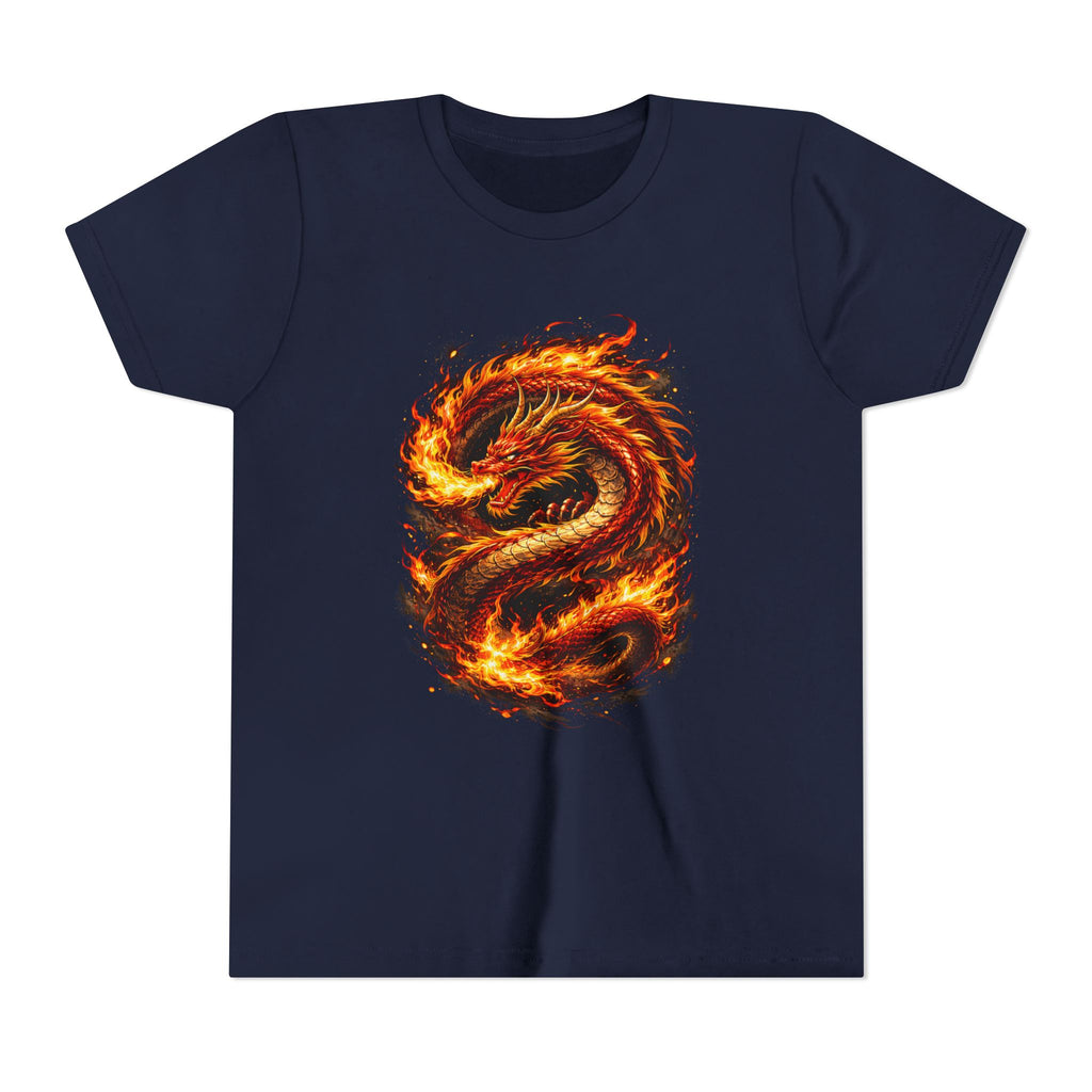 Youth Tee — Fiery Dragon Graphic Shirt