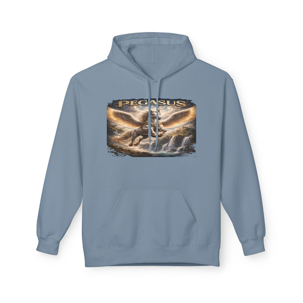 Pegasus Mythical Horse Hoodie — Vintage Winged Steed Graphic Sweatshirt
