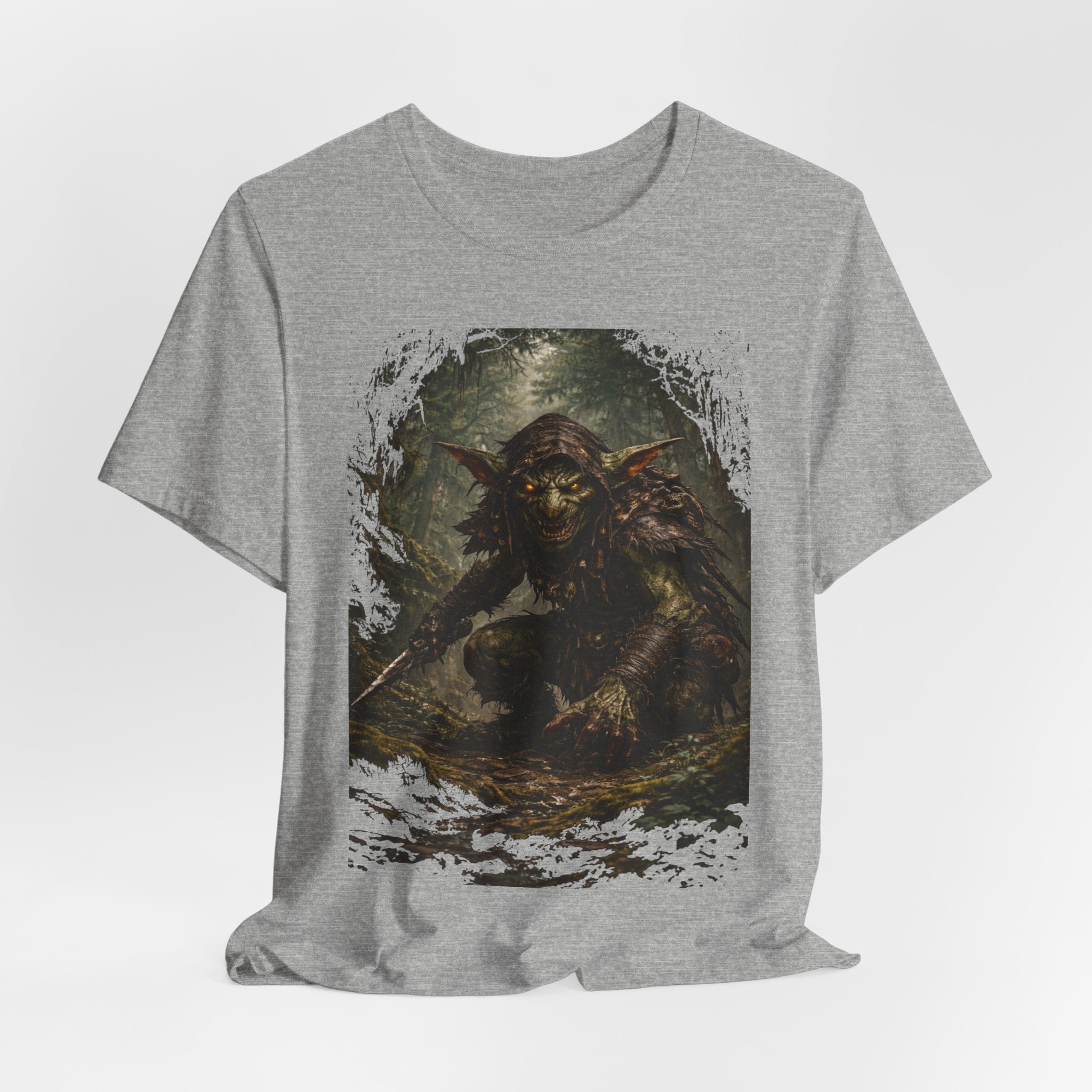 Goblin Warrior Graphic Tee — Dark Fantasy Monster T‑Shirt