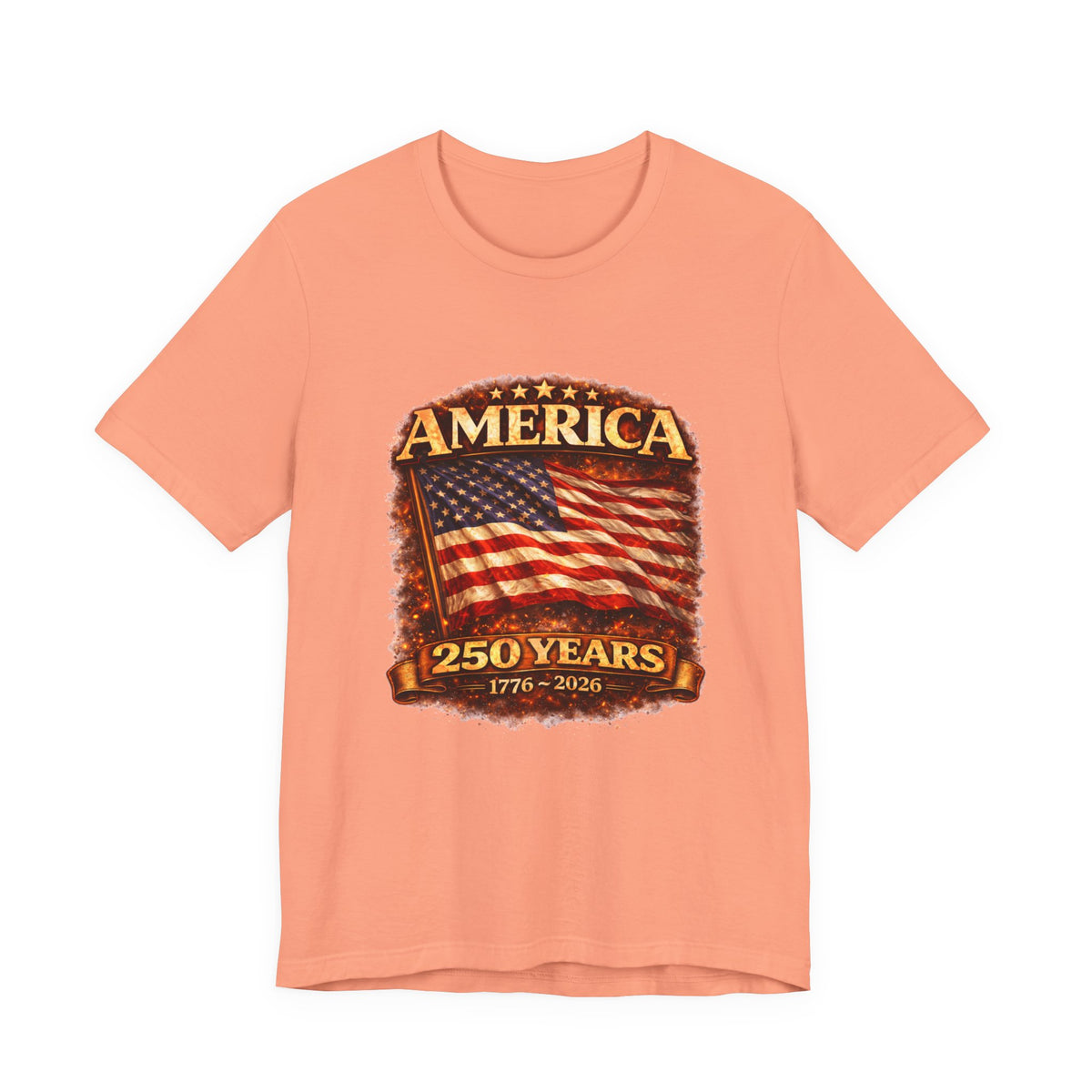 America 250 Years Flag T-Shirt – 1776–2026 Bicentennial Celebration Tee