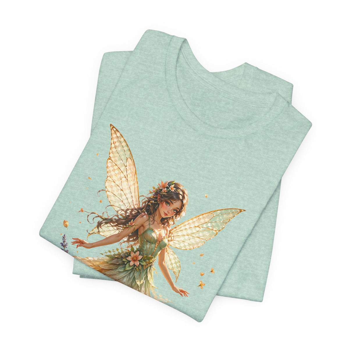 Fairy Garden T-Shirt — Vintage Floral Fairy Illustration Tee