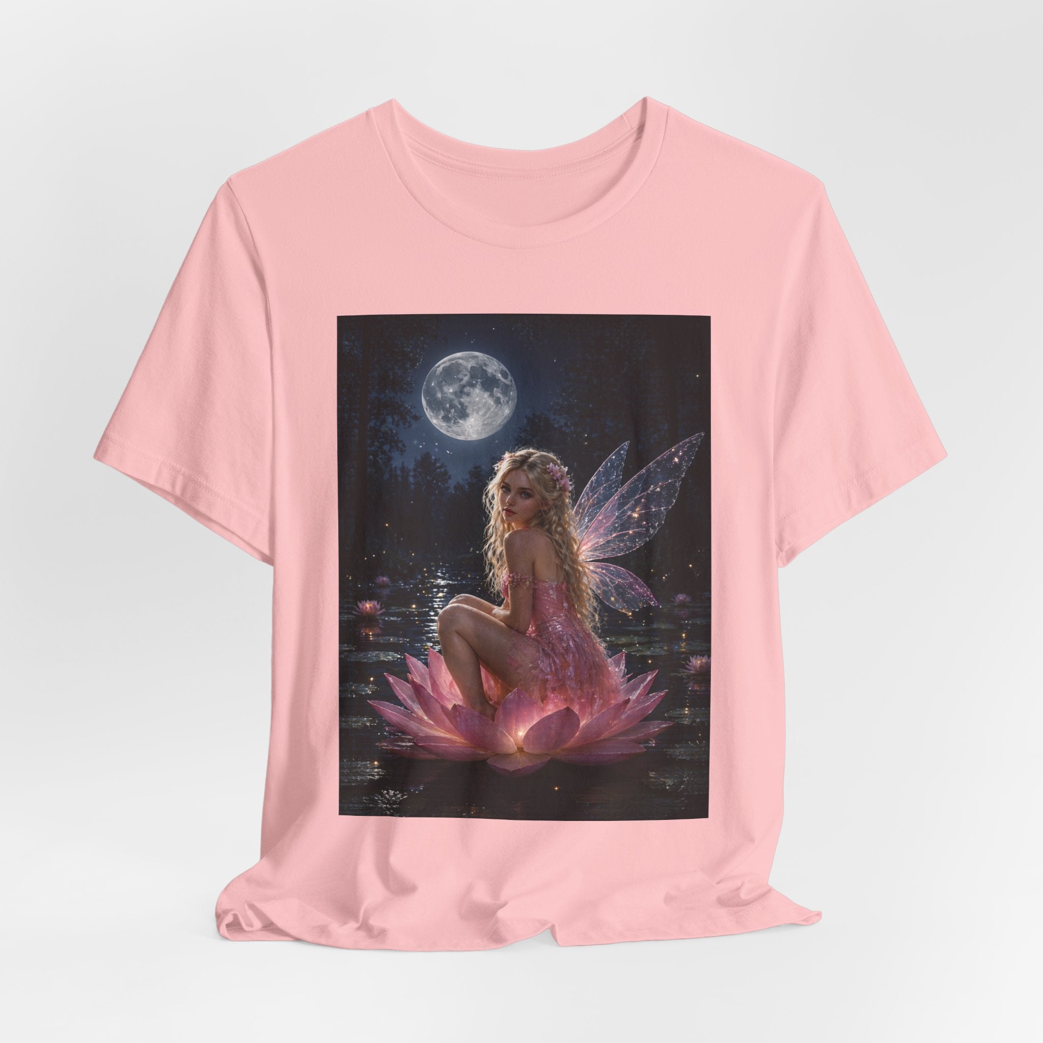 Moonlit Fairy T‑Shirt — Ethereal Lotus Fairy Graphic Tee