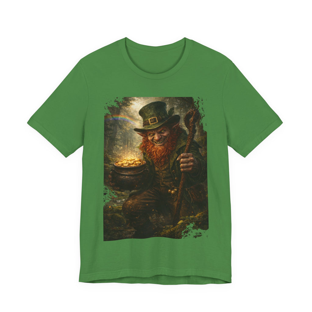 Leprechaun Gold Pot T‑Shirt — Vintage St. Patrick’s Day Lucky Charm Tee