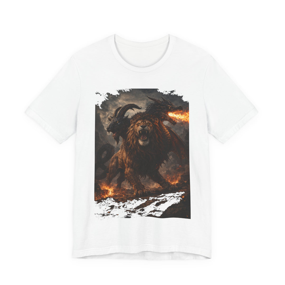 Chimera is one of the most fascinating creatures-Hellfire Beast Graphic T-Shirt