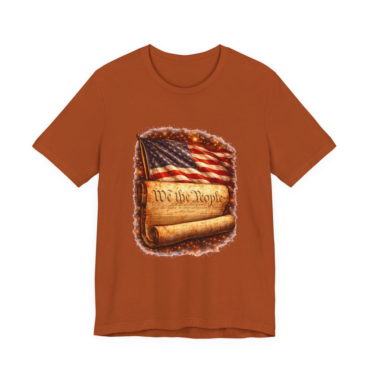 Patriotic 'We the People' T-Shirt — American Flag & Constitution Tee