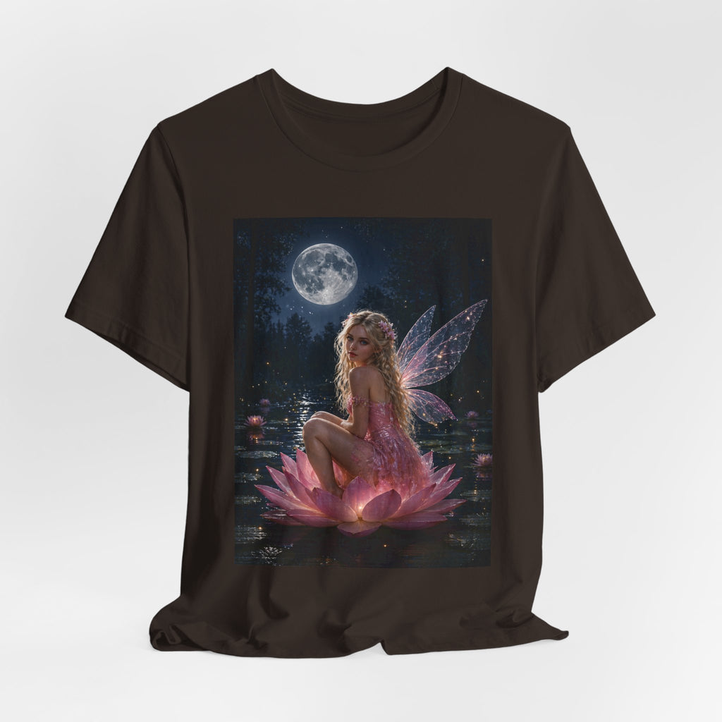 Moonlit Fairy T‑Shirt — Ethereal Lotus Fairy Graphic Tee