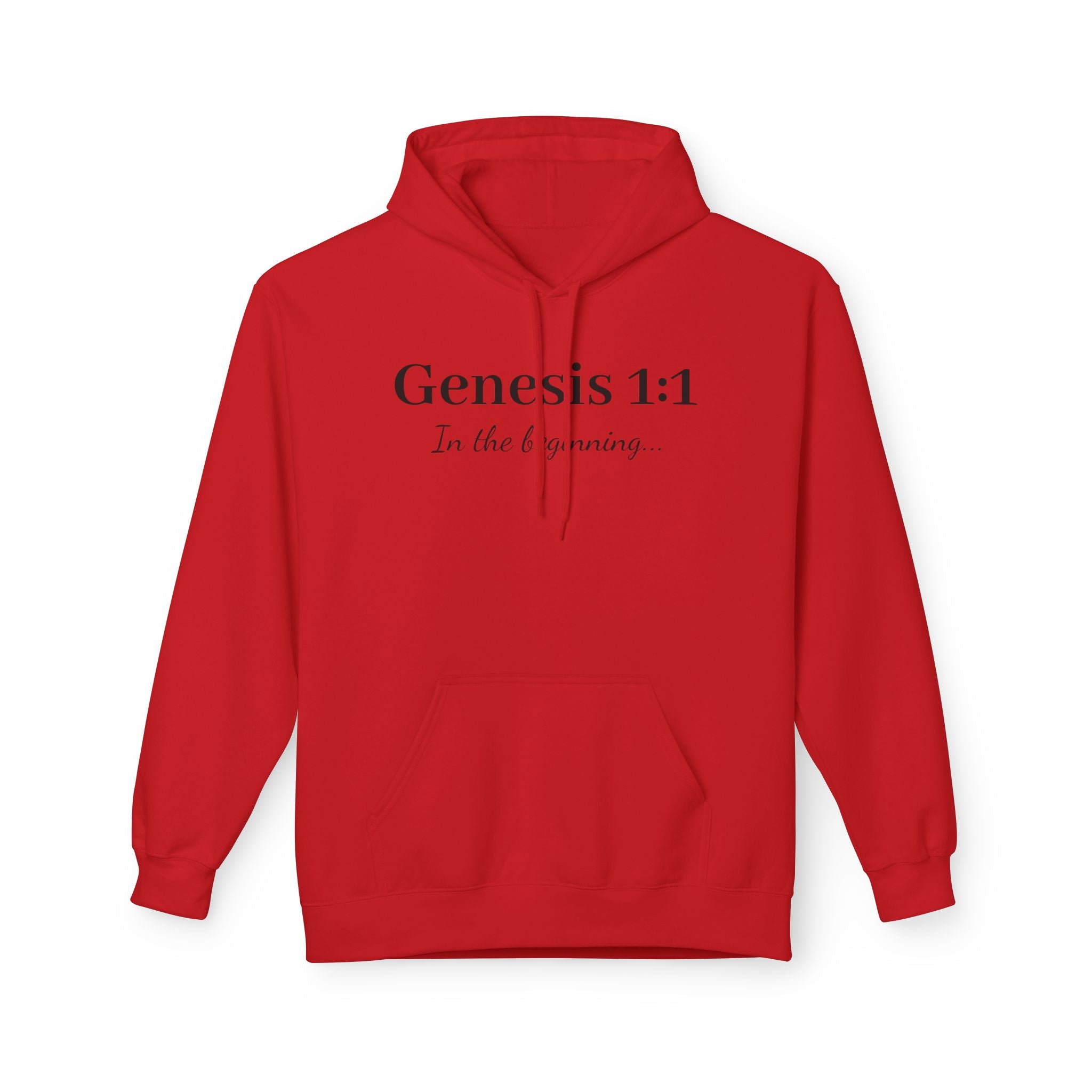Genesis 1:1 Hoodie — "In the Beginning" Scripture Pullover