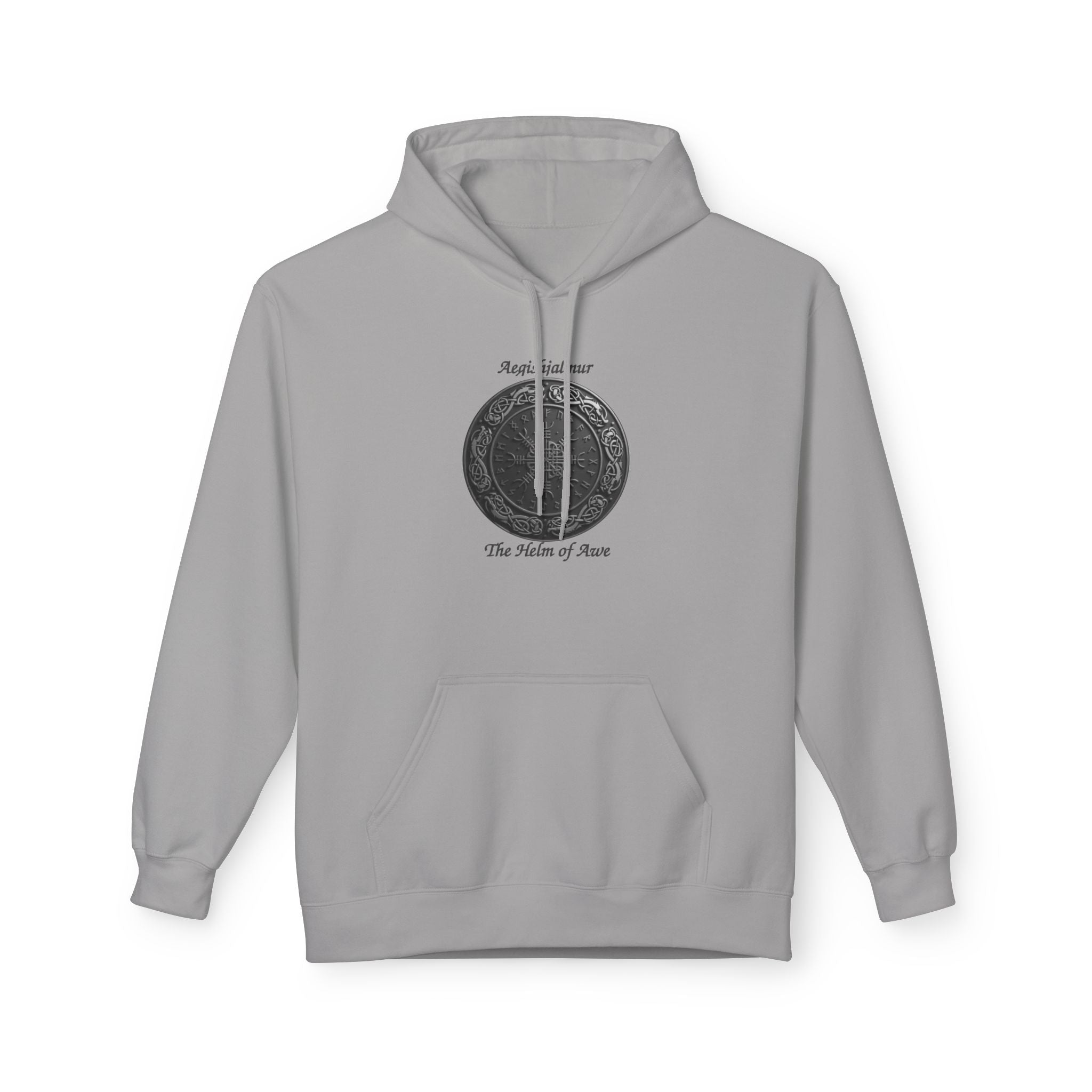 Aegishjalmur The Helm of Awe and Terror – Viking Symbols of protection Hoodie —