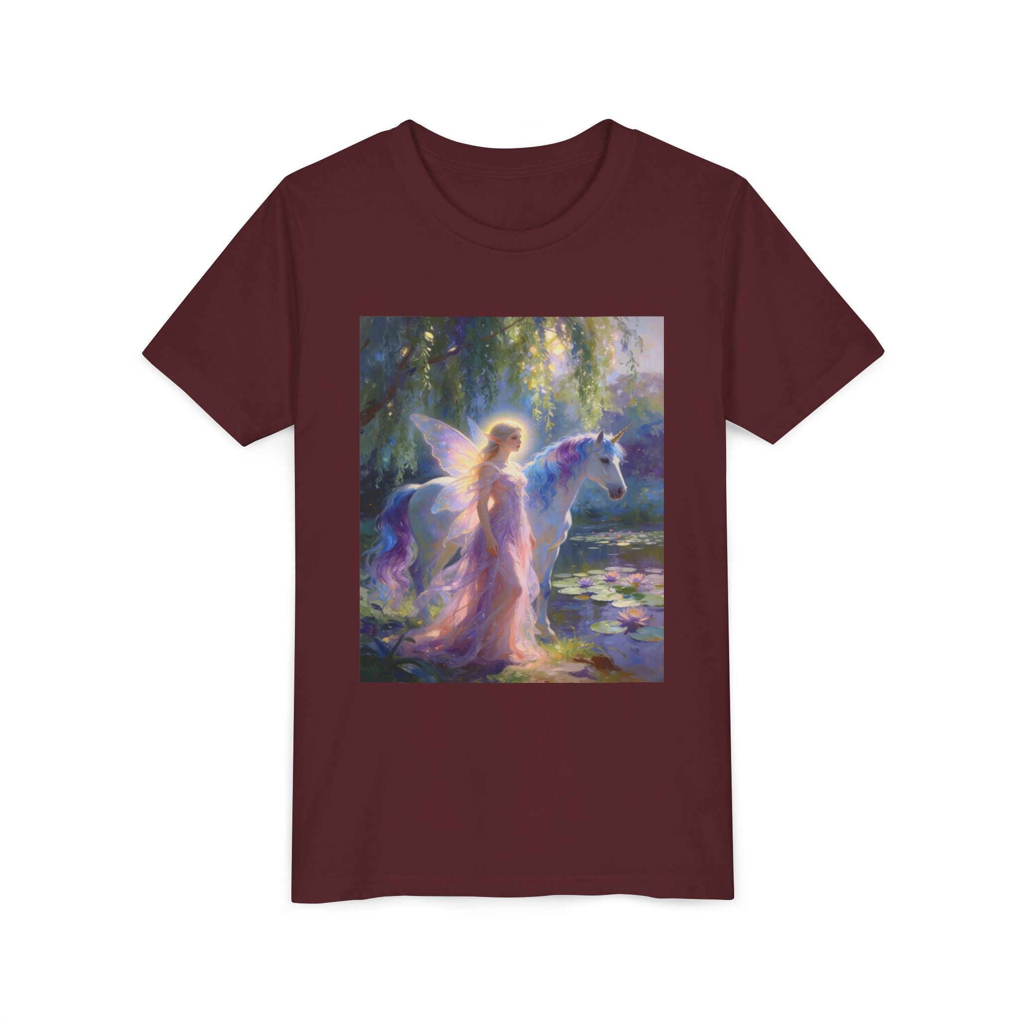 Youth Tee — Magical Fairy and Unicorn Art Shirt