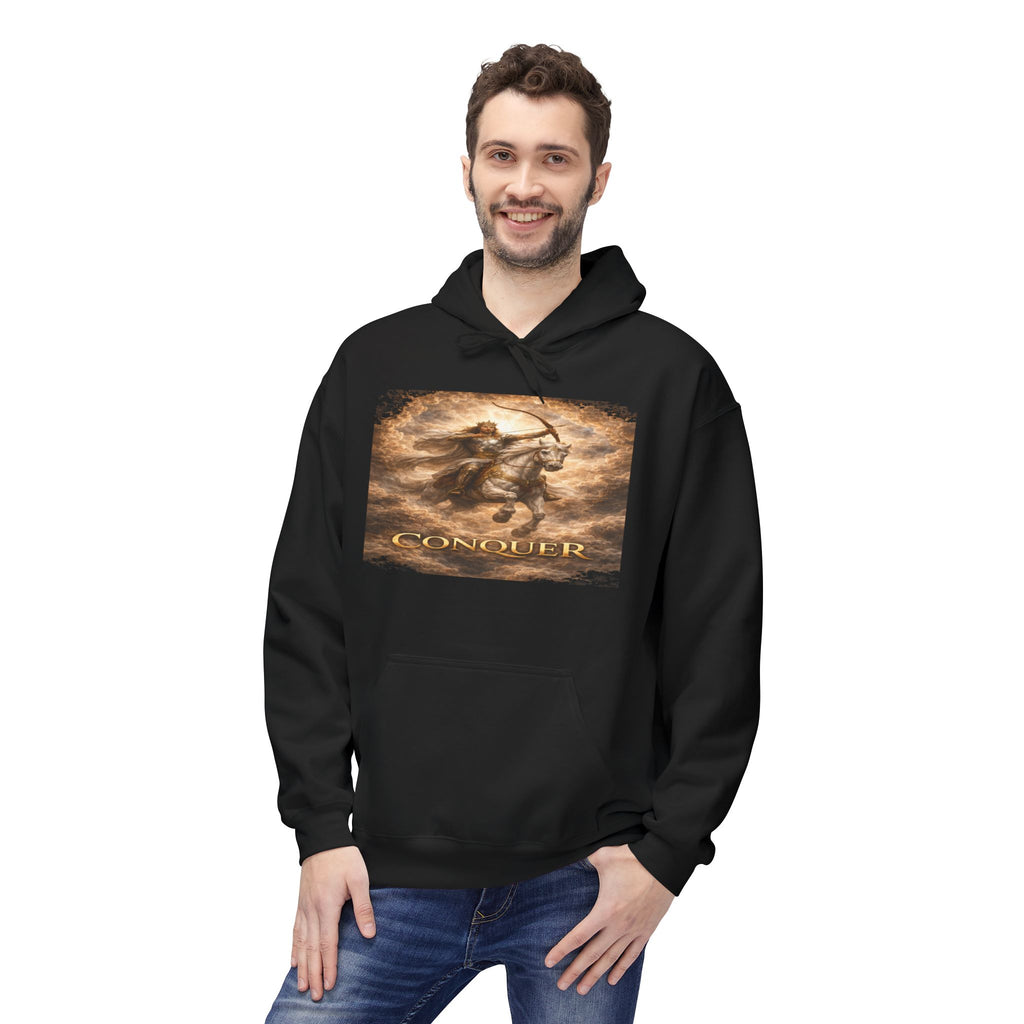 Revelation 6:1-2! And on the White horse was a rider the first horsemen of the apocalypse- Hoodie