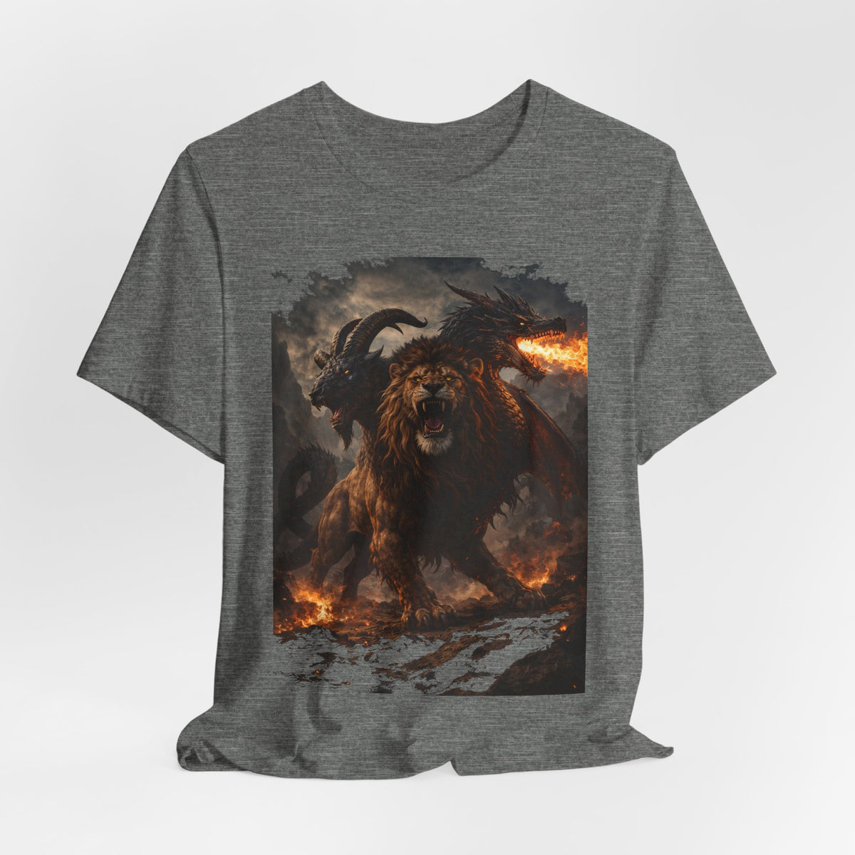 Chimera is one of the most fascinating creatures-Hellfire Beast Graphic T-Shirt