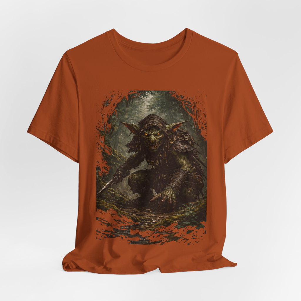 Goblin Warrior Graphic Tee — Dark Fantasy Monster T‑Shirt
