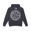 Vegan Compass Rune Hoodie — Norse Vegvisir Symbol Lavender Pullover