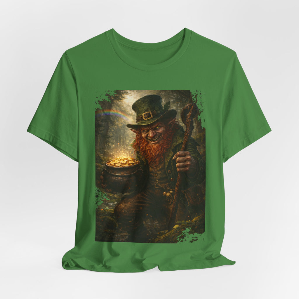 Leprechaun Gold Pot T‑Shirt — Vintage St. Patrick’s Day Lucky Charm Tee