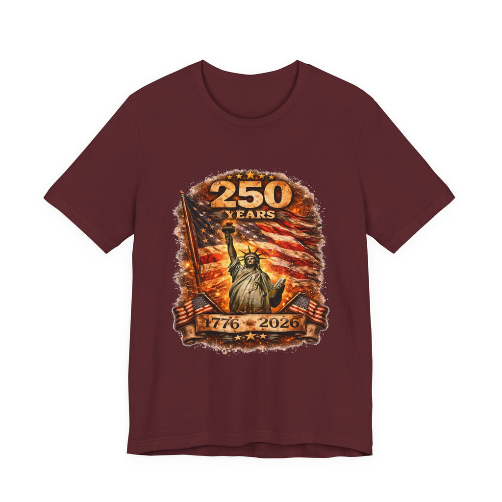 250 Years Statue of Liberty Tee — 1776–2026 Patriotic Anniversary Shirt