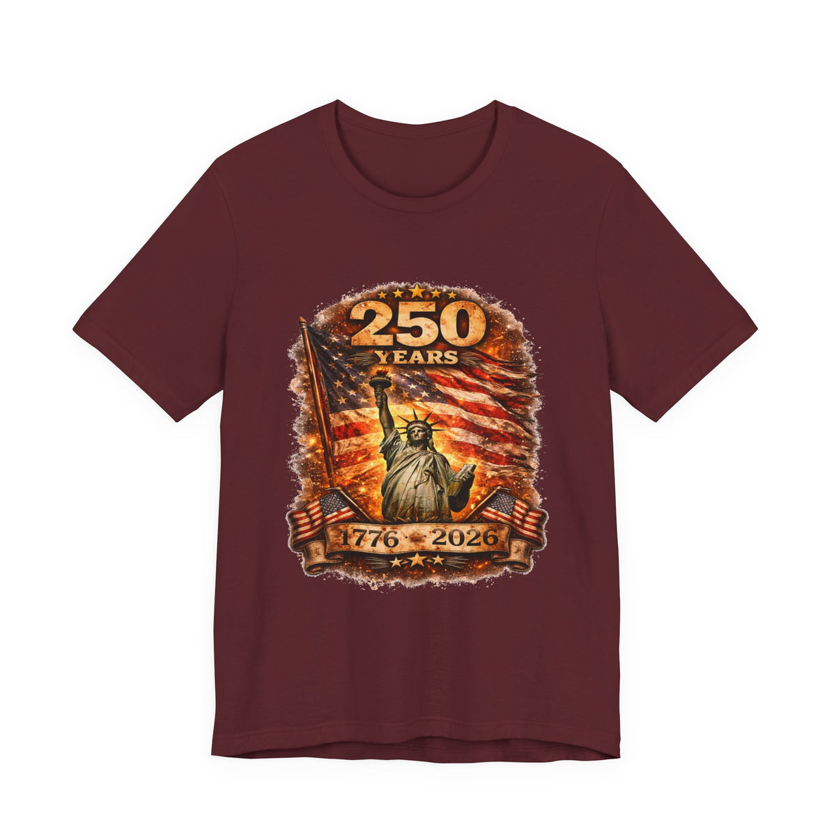 250 Years Statue of Liberty Tee — 1776–2026 Patriotic Anniversary Shirt