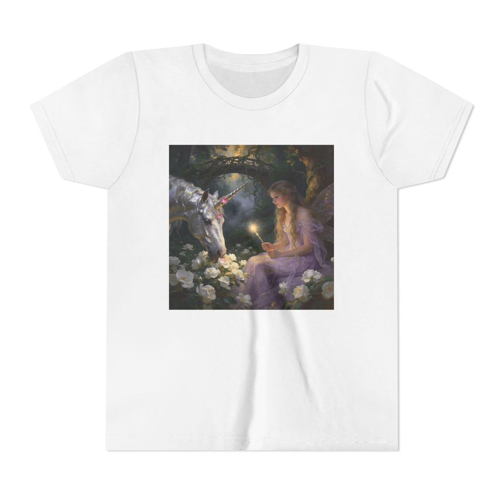 Magical Unicorn & Girl Youth Tee – Fantasy Kids Shirt