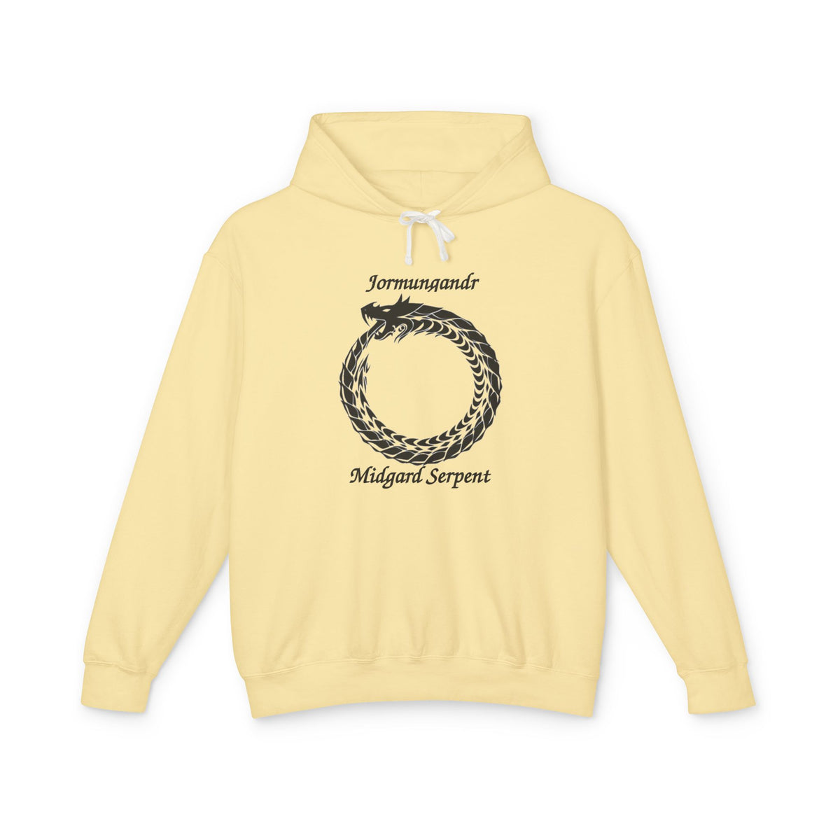 Jörmungandr Midgard Serpent Hoodie – Jormungandr Ouroboros Mythic Graphic Hoodie