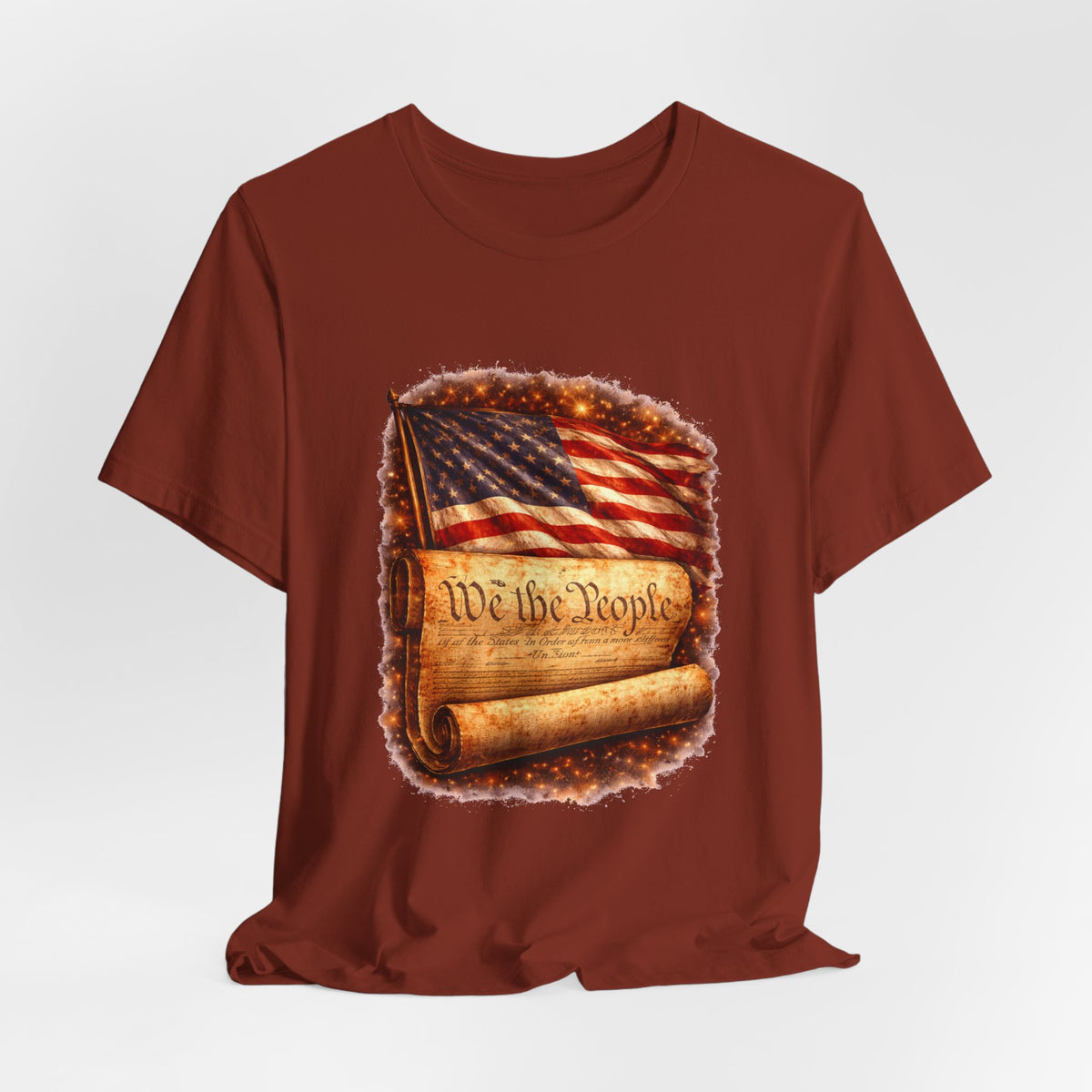 Patriotic 'We the People' T-Shirt — American Flag & Constitution Tee