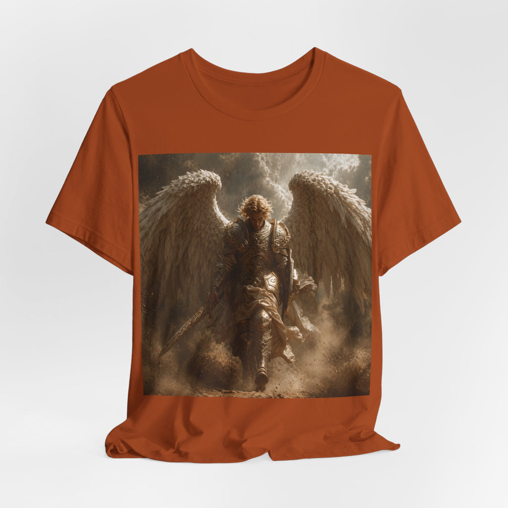 Angel Warrior T‑Shirt — Dramatic Winged Guardian Graphic Tee