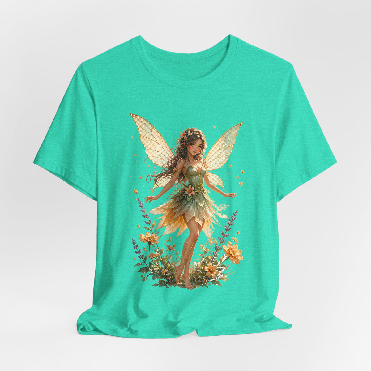 Fairy Garden T-Shirt — Vintage Floral Fairy Illustration Tee