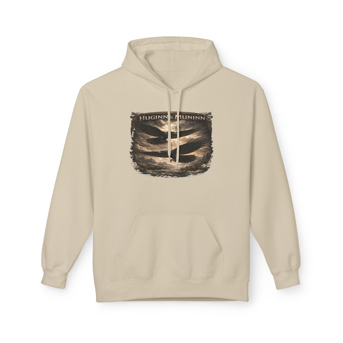 Huginn and Muninn – The Twin Ravens of Odin -cotton Pullover